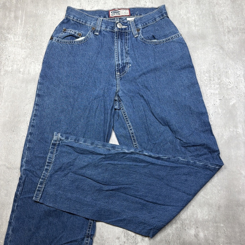 Vintage Old Navy Jeans Women's Size 26 Blue Denim 90s Y2K Straight Relaxed USA